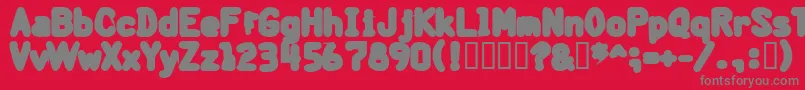 fuente BantarbjГ¶rnHeavy – Fuentes Grises Sobre Fondo Rojo