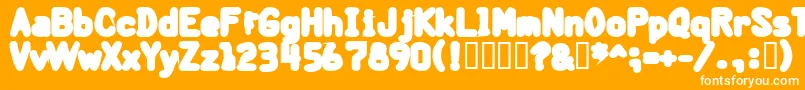 BantarbjГ¶rnHeavy Font – White Fonts on Orange Background