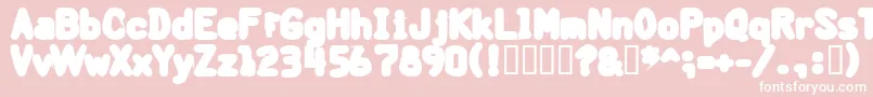 BantarbjГ¶rnHeavy Font – White Fonts on Pink Background