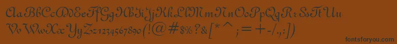 French111Bt Font – Black Fonts on Brown Background