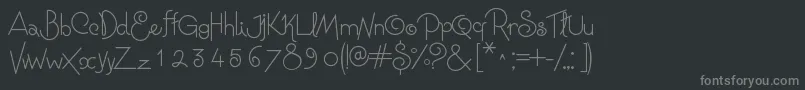 NiagraFaults Font – Gray Fonts on Black Background