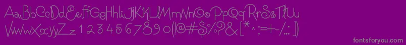 NiagraFaults-Schriftart – Graue Schriften auf violettem Hintergrund
