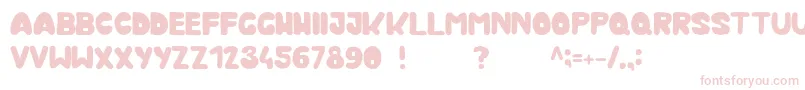 Kmurka Font – Pink Fonts on White Background