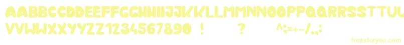 Kmurka Font – Yellow Fonts on White Background