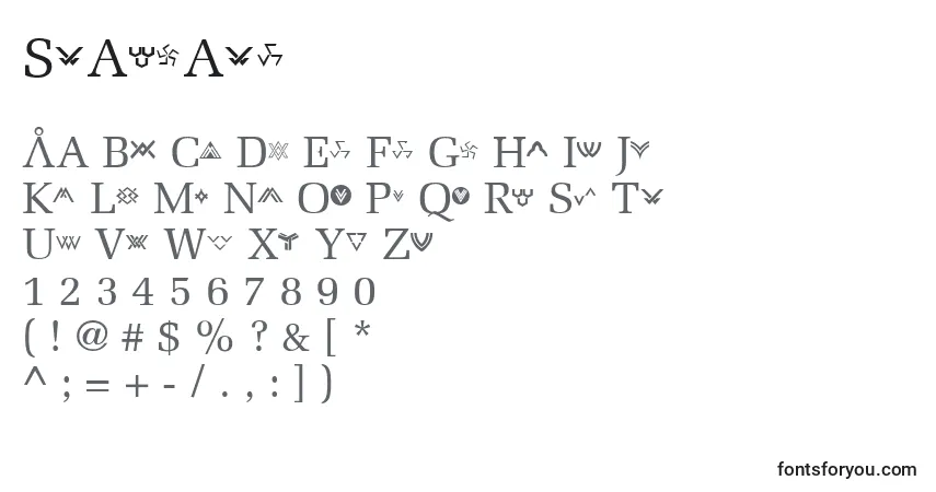 Stargate-fontti – aakkoset, numerot, erikoismerkit
