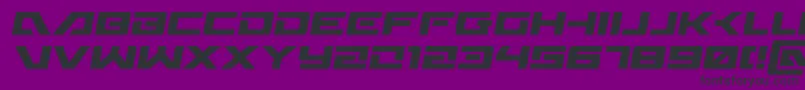 Wildcard31semital Font – Black Fonts on Purple Background