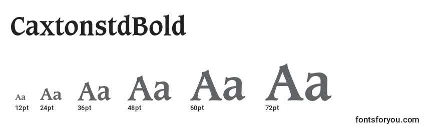 sizes of caxtonstdbold font, caxtonstdbold sizes