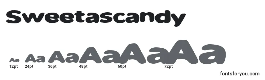 sizes of sweetascandy font, sweetascandy sizes