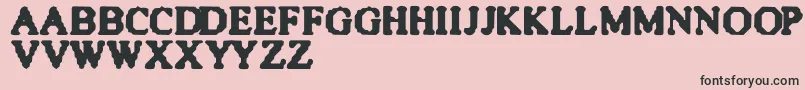 QuiteBlunt Font – Black Fonts on Pink Background