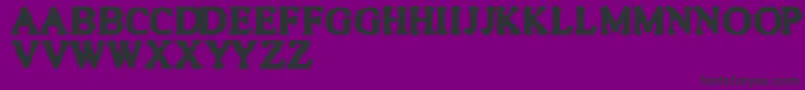 QuiteBlunt-Schriftart – Schwarze Schriften auf violettem Hintergrund