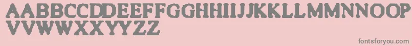 QuiteBlunt Font – Gray Fonts on Pink Background