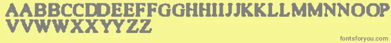 Шрифт QuiteBlunt – серые шрифты на жёлтом фоне