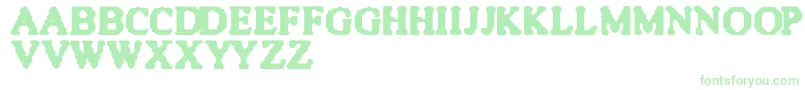 Шрифт QuiteBlunt – зелёные шрифты