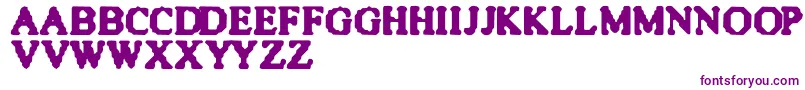 Шрифт QuiteBlunt – фиолетовые шрифты