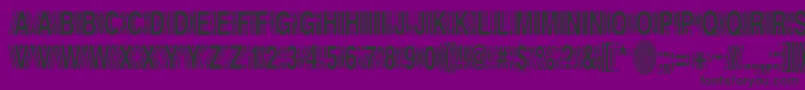 Echo Font – Black Fonts on Purple Background