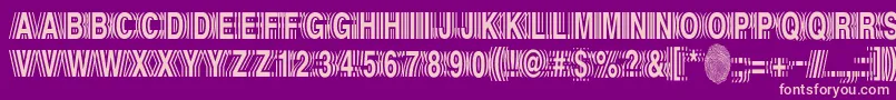 Echo Font – Pink Fonts on Purple Background