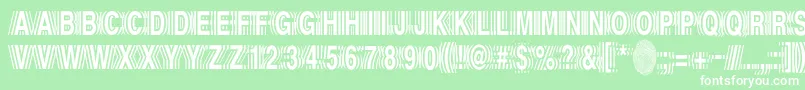 Echo Font – White Fonts on Green Background