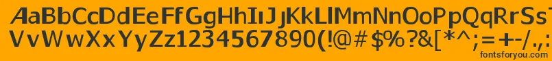 Gaps2 Font – Black Fonts on Orange Background