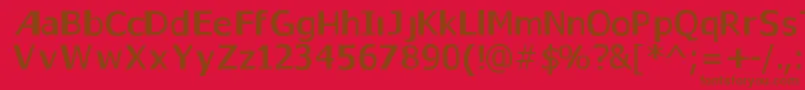Gaps2 Font – Brown Fonts on Red Background