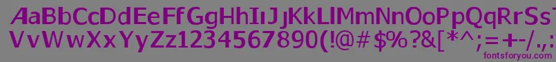 Gaps2 Font – Purple Fonts on Gray Background
