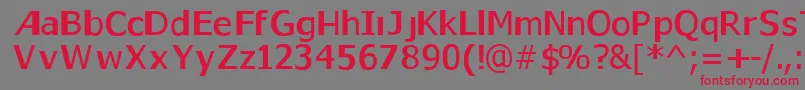 Gaps2 Font – Red Fonts on Gray Background