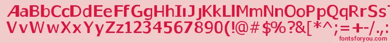 Gaps2 Font – Red Fonts on Pink Background