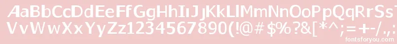 Gaps2 Font – White Fonts on Pink Background