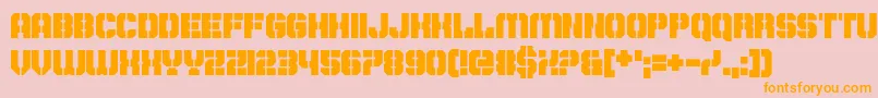 DontDelayActNow Font – Orange Fonts on Pink Background