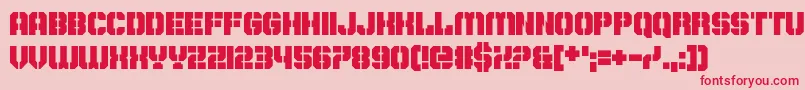 DontDelayActNow Font – Red Fonts on Pink Background
