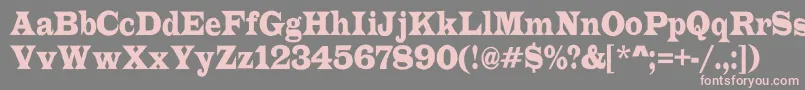 ALatinorgnr Font – Pink Fonts on Gray Background