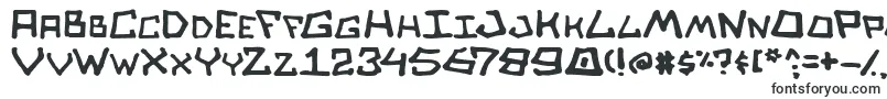Шрифт SkullSalad – очень широкие шрифты