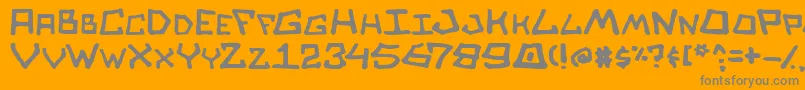 More about SkullSalad Font SkullSalad Font – Gray Fonts on Orange Background