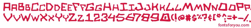 SkullSalad Font – Red Fonts on White Background