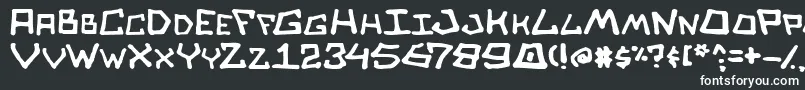 Шрифт SkullSalad – белые шрифты