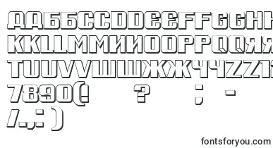  RussianSpringShadow font