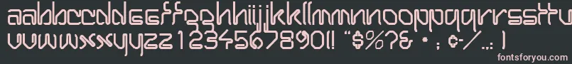 WirocapssskRegular Font – Pink Fonts on Black Background