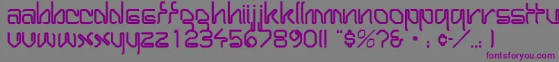 WirocapssskRegular Font – Purple Fonts on Gray Background