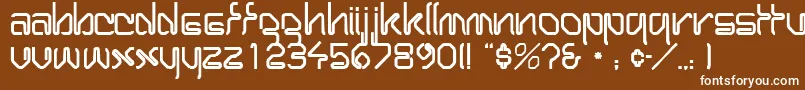 WirocapssskRegular Font – White Fonts on Brown Background