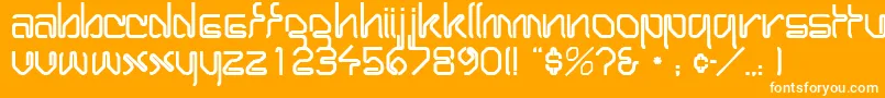 WirocapssskRegular Font – White Fonts on Orange Background