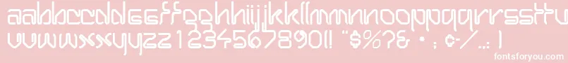 WirocapssskRegular Font – White Fonts on Pink Background