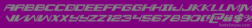 Interdictionital Font – Gray Fonts on Purple Background