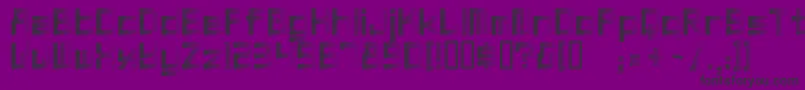 Zoom Font – Black Fonts on Purple Background