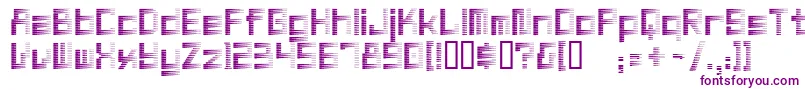 Zoom Font – Purple Fonts on White Background