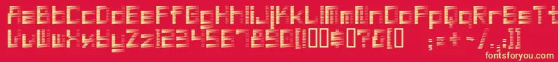 Zoom Font – Yellow Fonts on Red Background