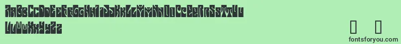 ButterfieldDemo Font – Black Fonts on Green Background