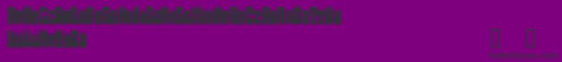 ButterfieldDemo-Schriftart – Schwarze Schriften auf violettem Hintergrund