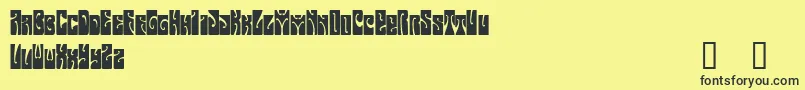 ButterfieldDemo Font – Black Fonts on Yellow Background