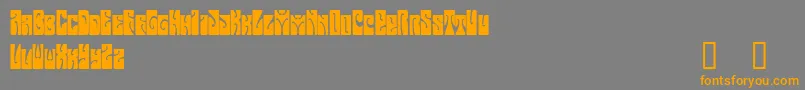 ButterfieldDemo Font – Orange Fonts on Gray Background