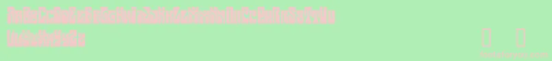 ButterfieldDemo Font – Pink Fonts on Green Background