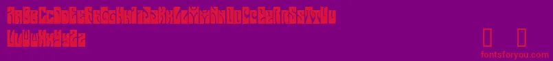 ButterfieldDemo Font – Red Fonts on Purple Background